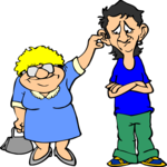 Woman Pulling Guy's Ear