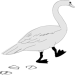 Goose Walking Clip Art