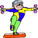 Aerobics - Step 09 Clip Art