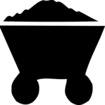 Bin - Coal Clip Art