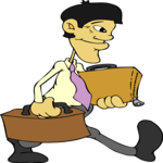 Businessman & Briefcase 8 (2) Clip Art