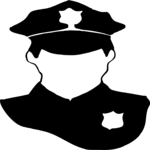Police Officer Silhouette 1 Clip Art