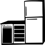 Refrigerator & Dishwasher