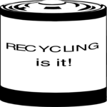 Recycling is it!