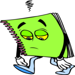 Notebook - Sad Clip Art