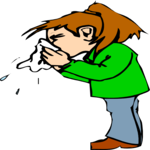 Blowing Nose 1 Clip Art