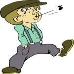 Boy Whistling Clip Art