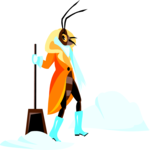 Insect with Snow Shovel