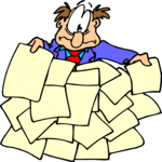 Businessman - Overwhelmed 2 Clip Art