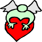 Angel & Heart 14 Clip Art
