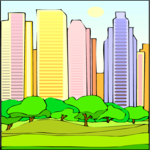 Cityscape 13 Clip Art