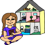 Girl with Dollhouse 1