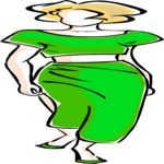 Woman in Blouse & Skirt 9