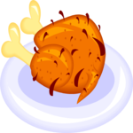 Chicken - Baked 5 Clip Art