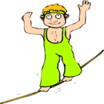 Tightrope Walker 1 Clip Art