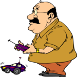 Man with Remote Control