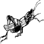 Grasshopper 03 Clip Art