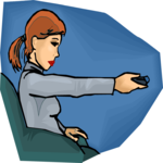 Girl with Remote Control