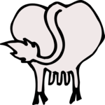 Cow - Rear 1 Clip Art