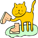 Cat in Boot 2 Clip Art