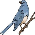 Bird Perched 96 Clip Art