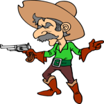 Cowboy 74 Clip Art