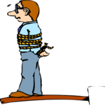 Walking the Plank Clip Art