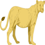 Lioness 3 Clip Art