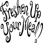 Freshen Up Your Meal! Clip Art