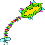 Kite 14 Clip Art