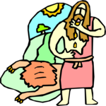 Samson & Honey 2 Clip Art