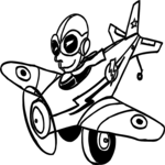 Airplane 2 Clip Art