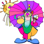 Clown with Umbrella 6