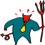 Devilish Businessman 4 Clip Art
