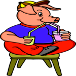 Pig Drinking