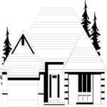 House - Contemporary 1 Clip Art