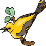 Bird Perched 29 Clip Art