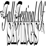 Fall Festival of Savings Clip Art