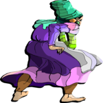 Woman in Dress 04 Clip Art