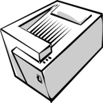 Printer 075 Clip Art