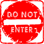Do Not Enter 1 Clip Art