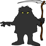 Man with Scythe 2 Clip Art