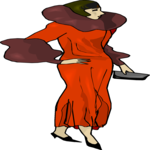 Woman in Fur-Lined Coat