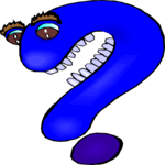 Question Mark - Toothy Clip Art