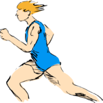 T & F - Runner 2 Clip Art