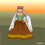 Latvian Woman Clip Art