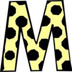 Polka Dots M Clip Art