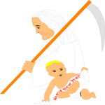 Father Time & Baby 1