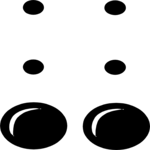 Braille- Hyphen Clip Art