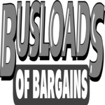 Busloads of Bargains Clip Art